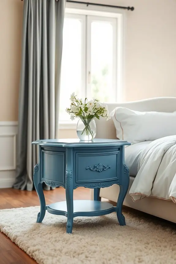 elegant french blue accent
