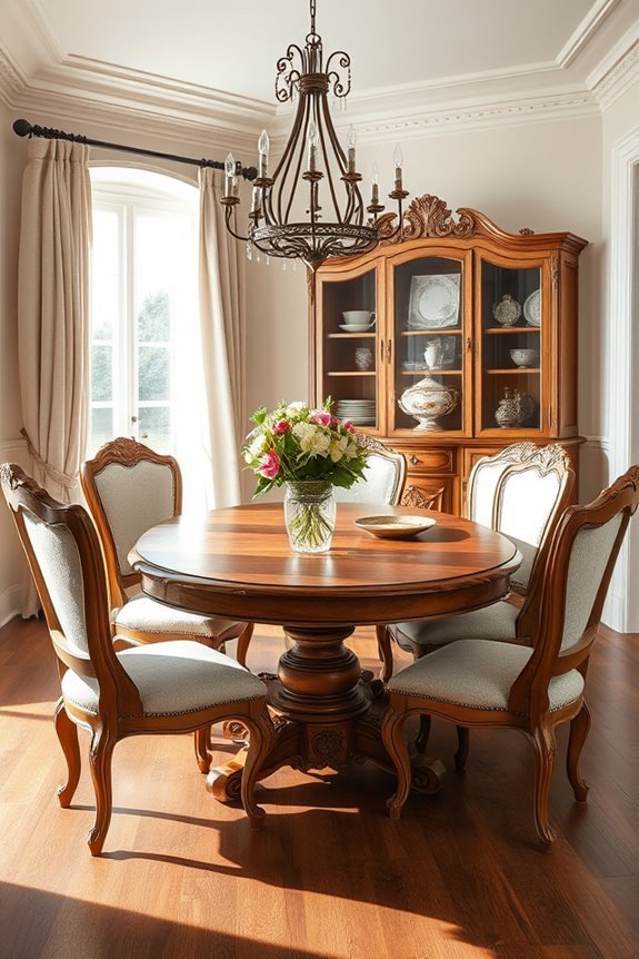 elegant french provincial dining
