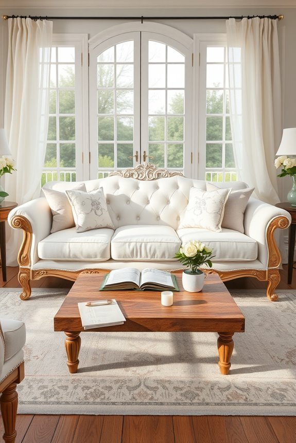 elegant french sofa arrangements