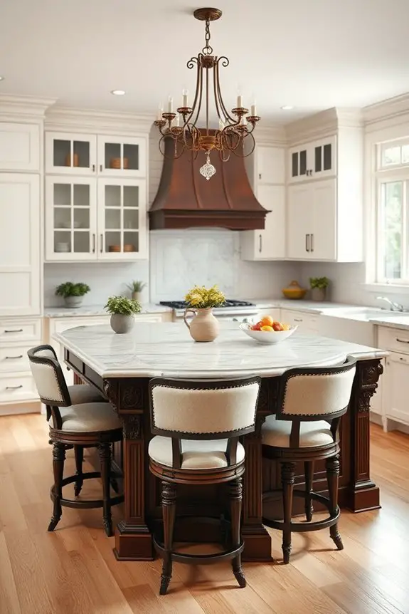 elegant functional kitchen island