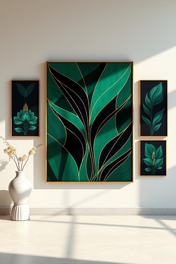 elegant geometric wall art