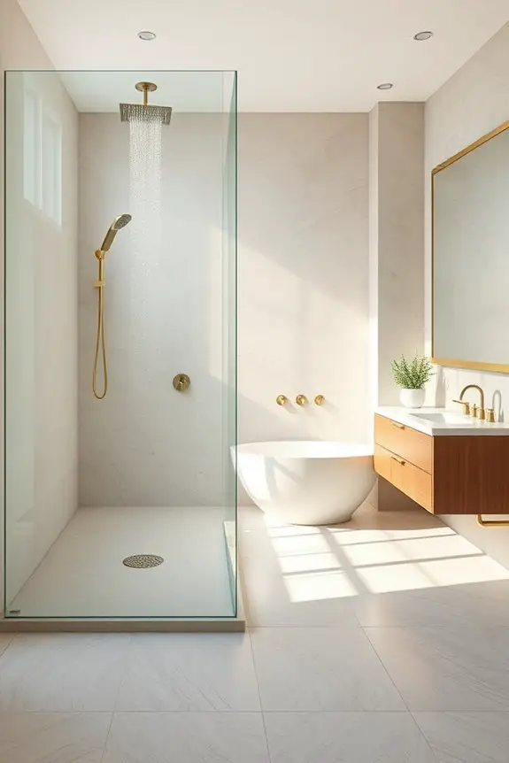 elegant glass bathroom enclosures