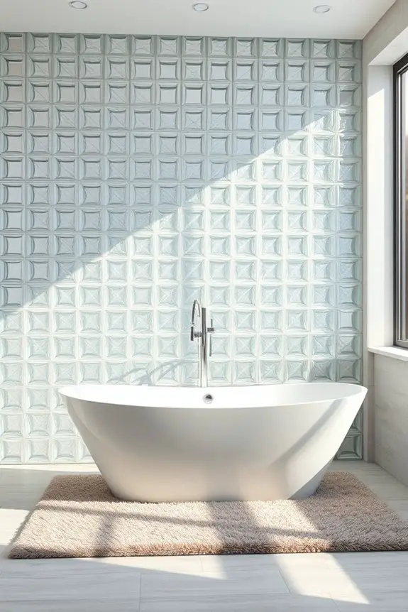 elegant glass block design