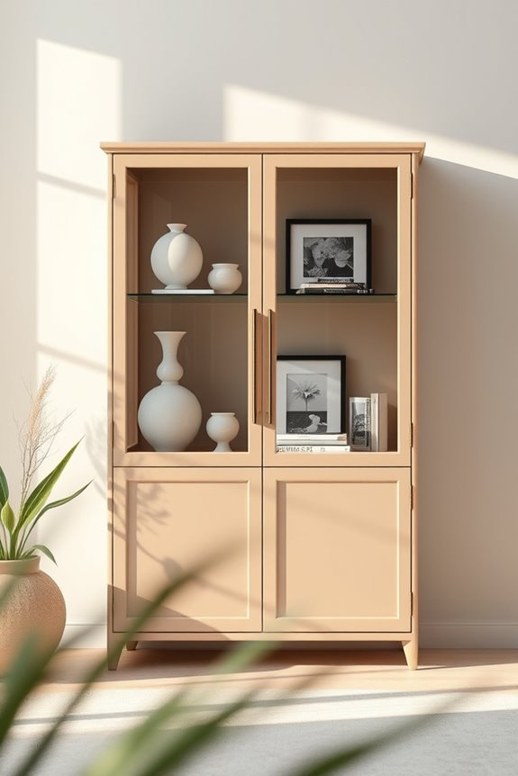 elegant glass cabinet fronts