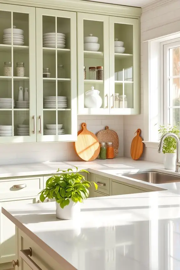 elegant glass cabinet styling