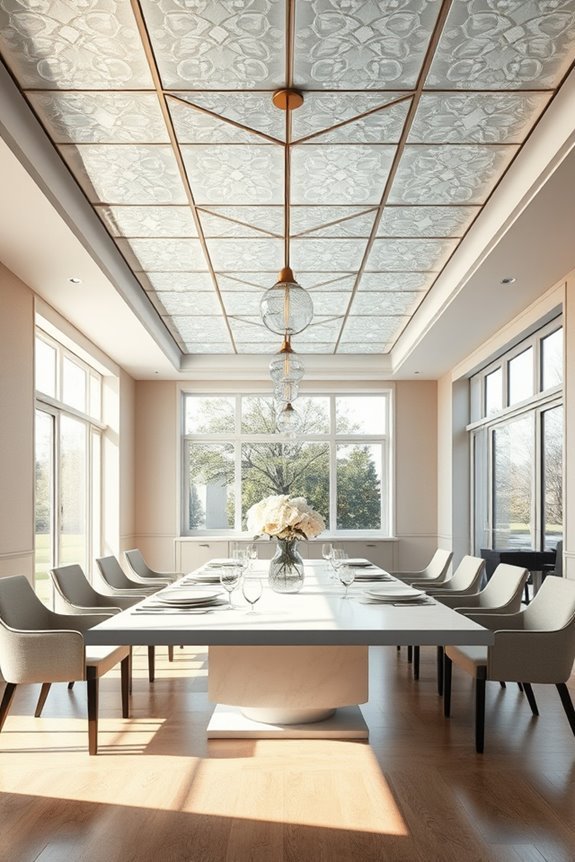 elegant glass ceiling designs