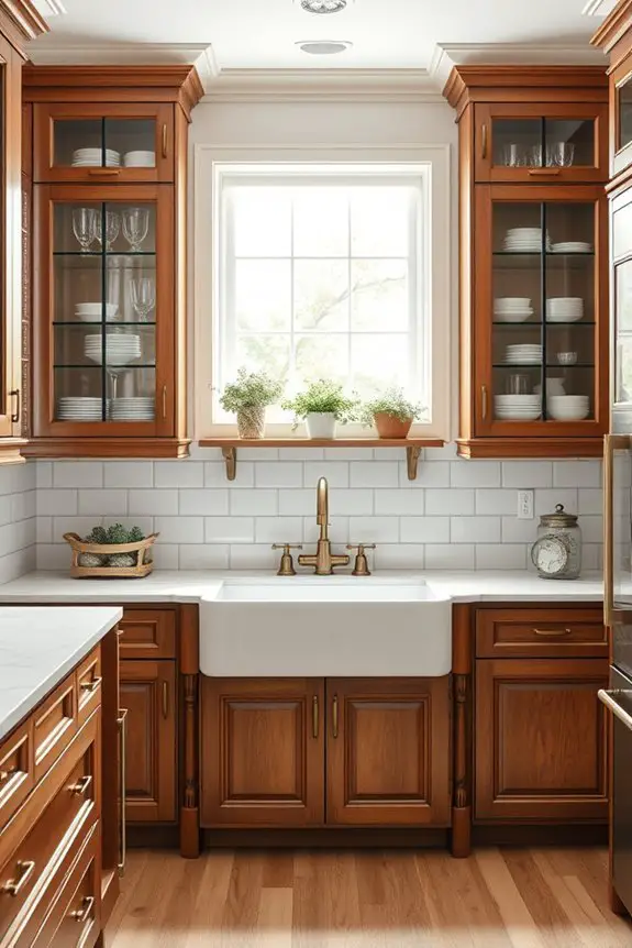 elegant glass front cabinetry options