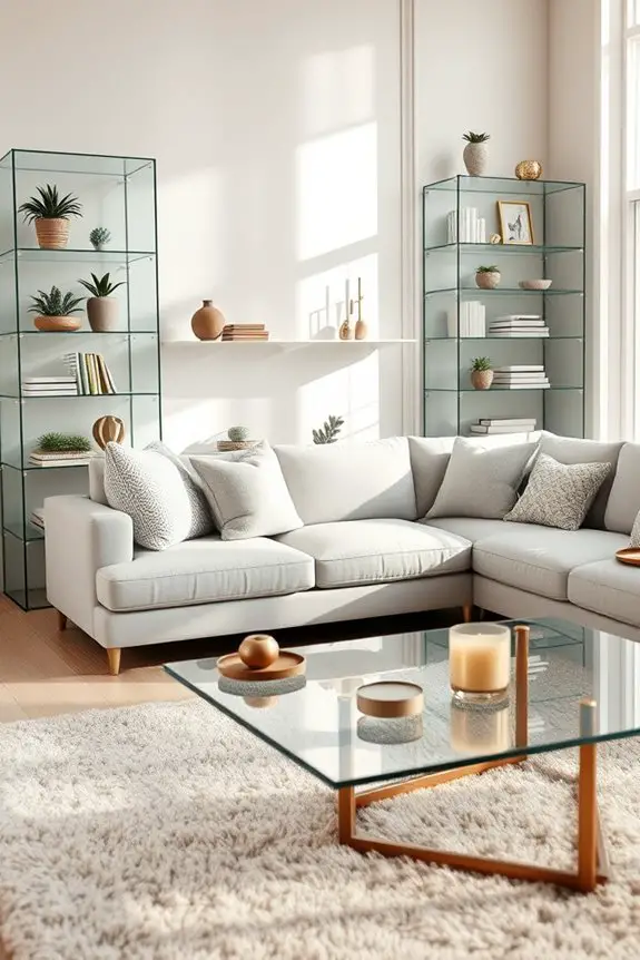 elegant glass shelving solutions