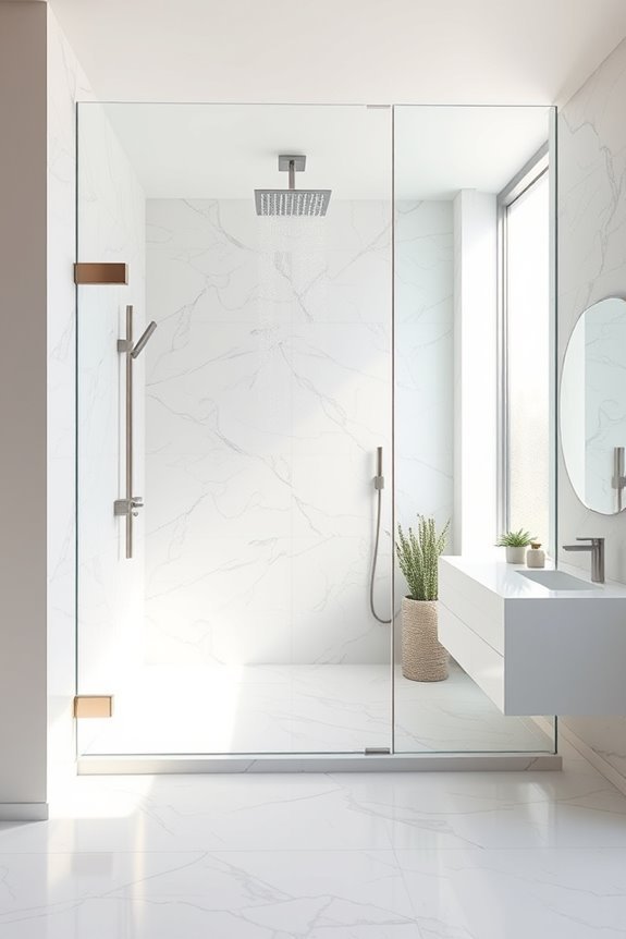 elegant glass shower enclosures