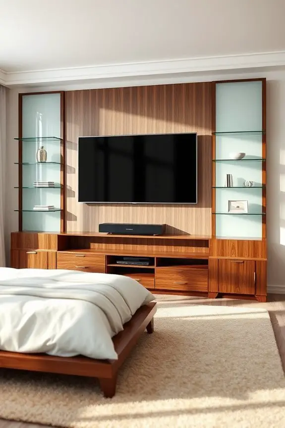 elegant glass wood fusion
