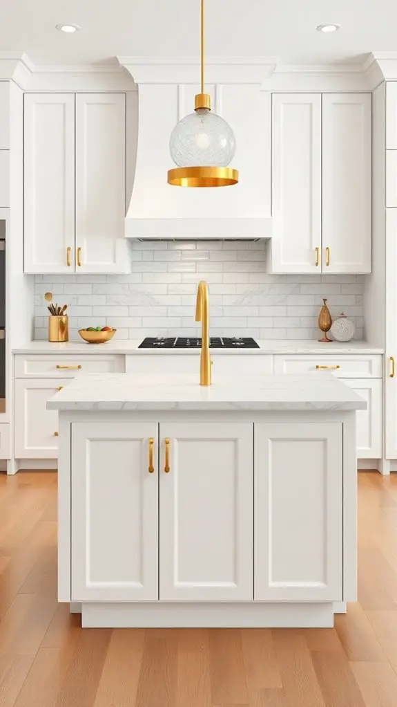 elegant glossy kitchen design