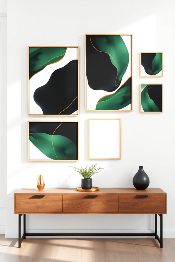 elegant gold accented canvas prints