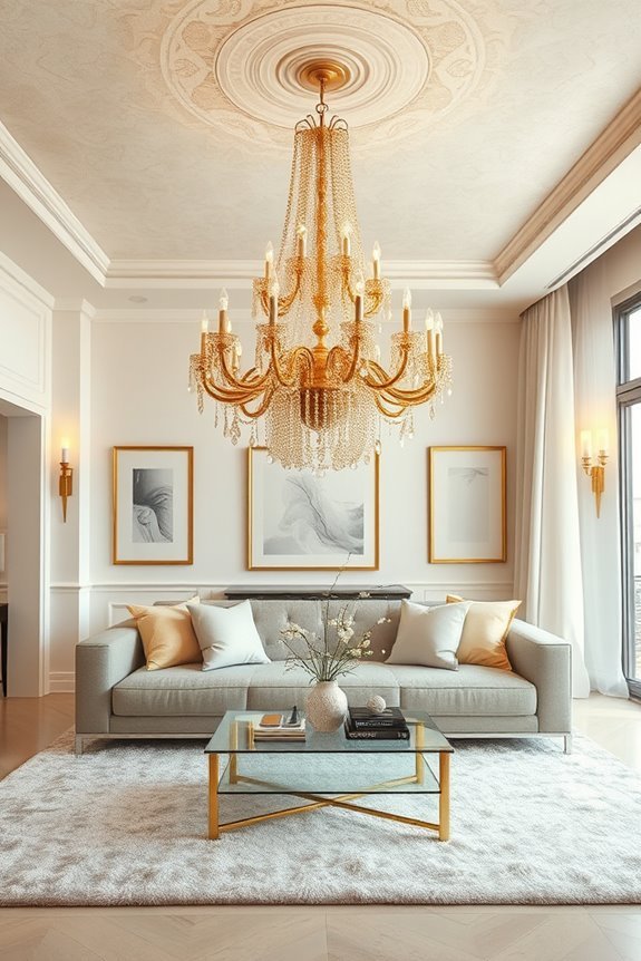 elegant gold chandeliers elevate spaces