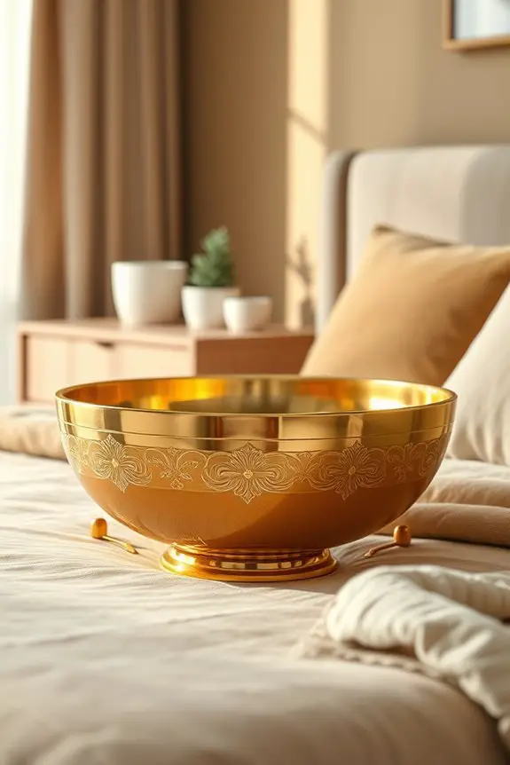 elegant gold decorative bowls