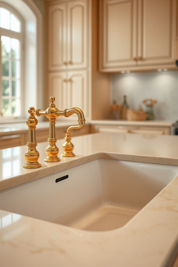 elegant gold faucet designs