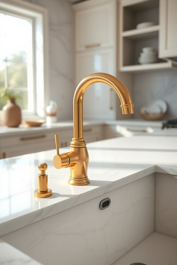 elegant gold faucet fixtures