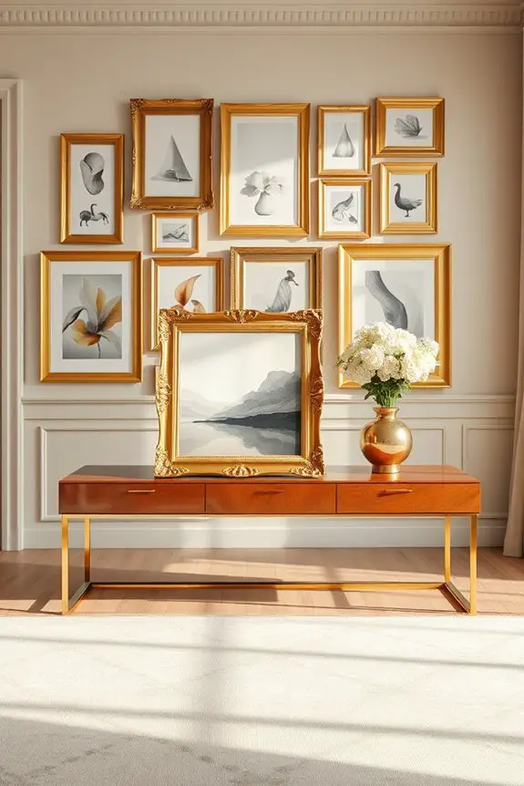 elegant gold frame styles