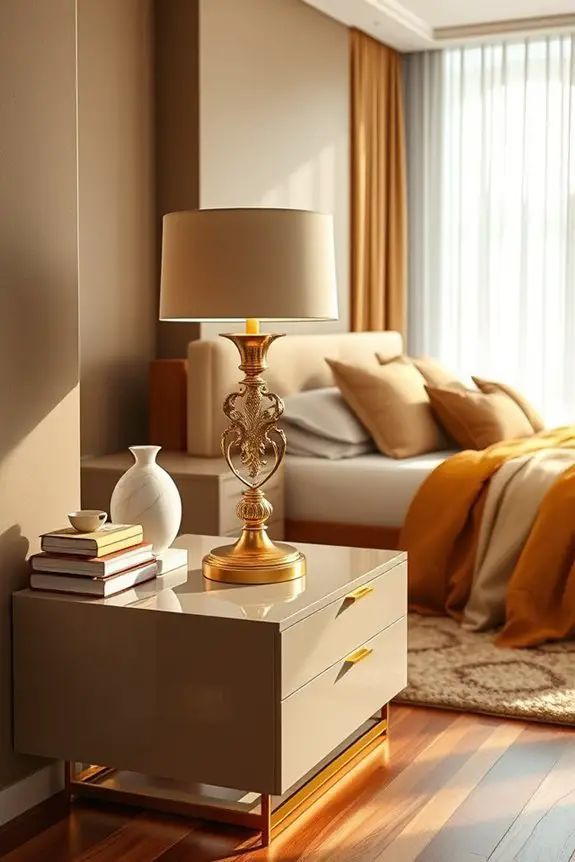 elegant gold lamps elevate decor