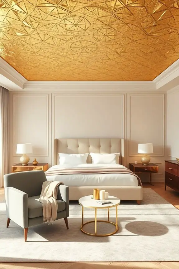 elegant gold leaf decor