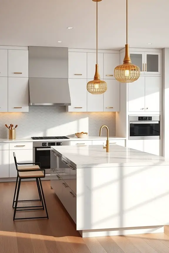 elegant gold pendant lighting