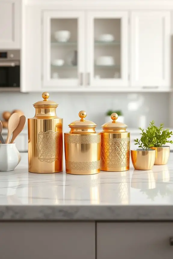 elegant gold storage solutions