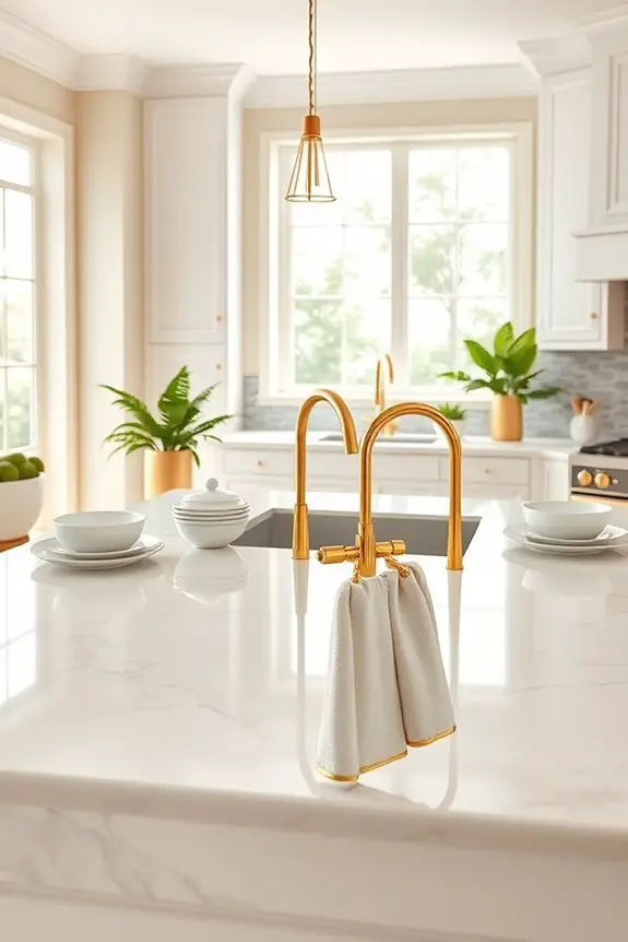 elegant gold towel bars