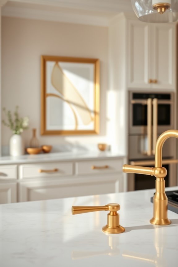 elegant gold wall accents