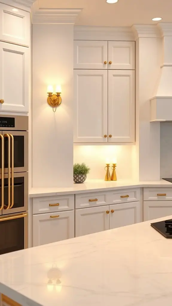 elegant gold wall sconces