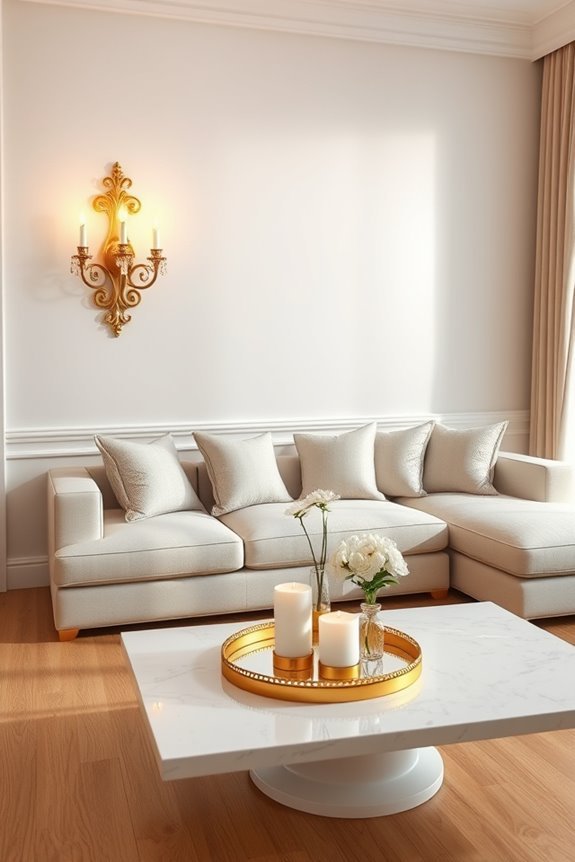 elegant gold wall sconces