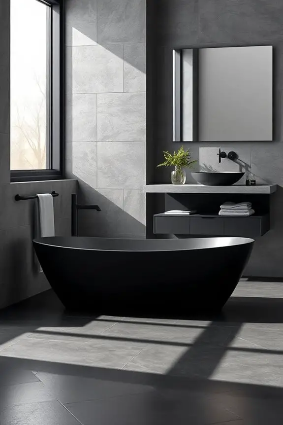 elegant grey and black contrast