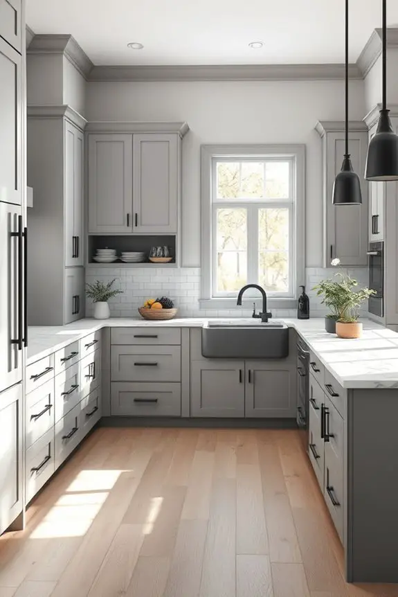 elegant grey and black