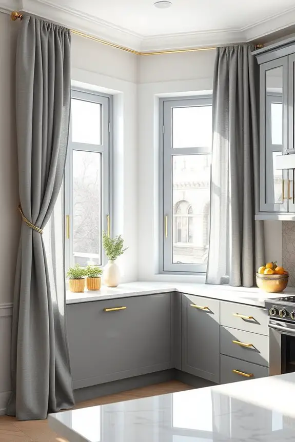 elegant grey and gold