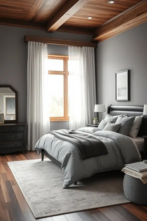 elegant grey warm wood