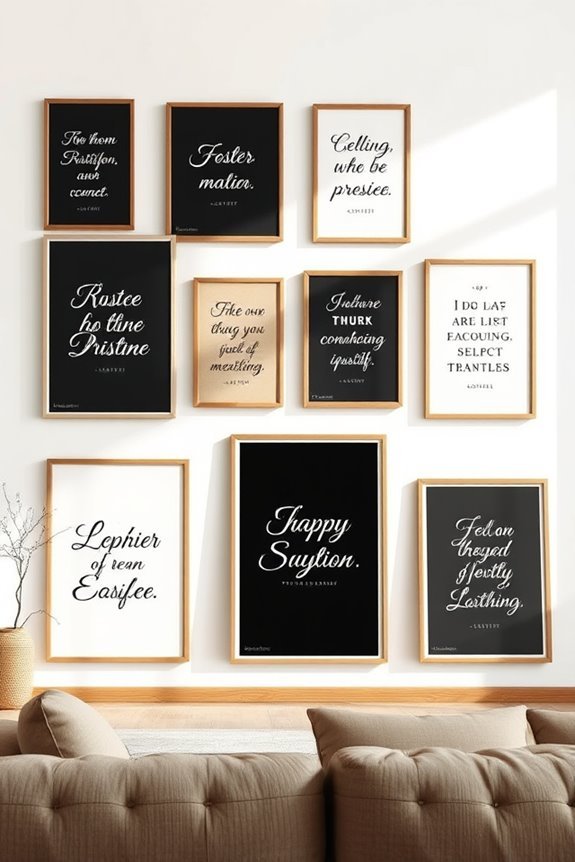 elegant inspirational wall art