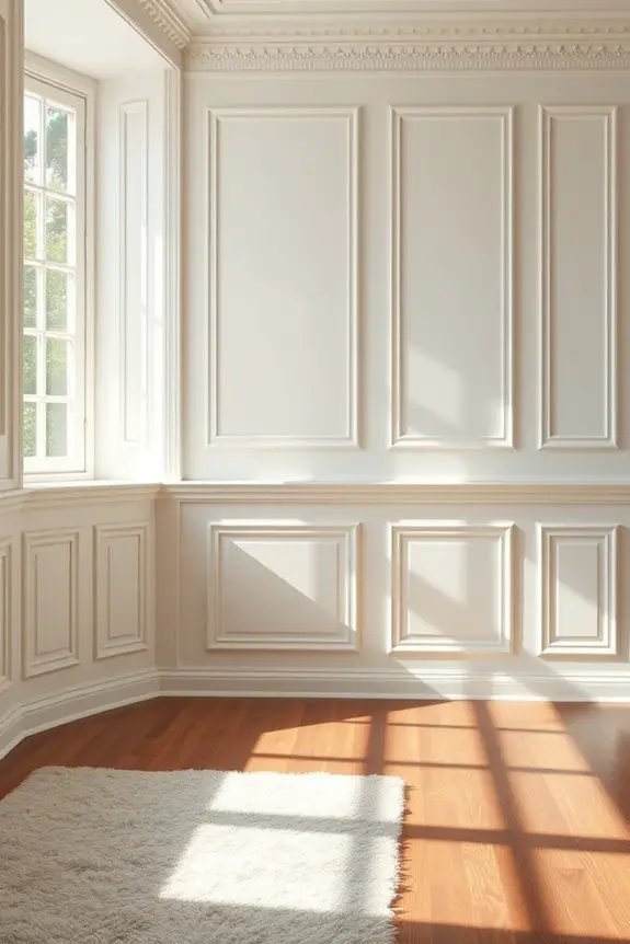 elegant intricate wainscoting design