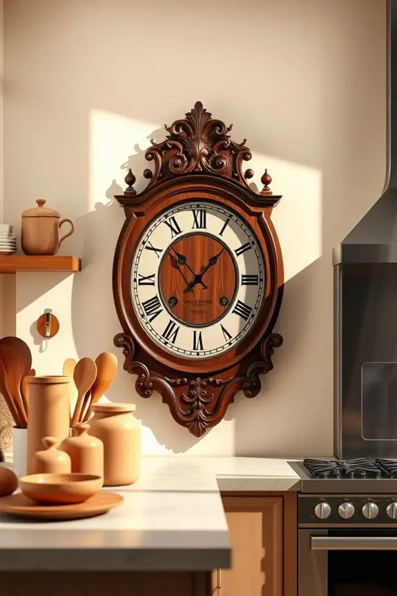 elegant kitchen wall clock