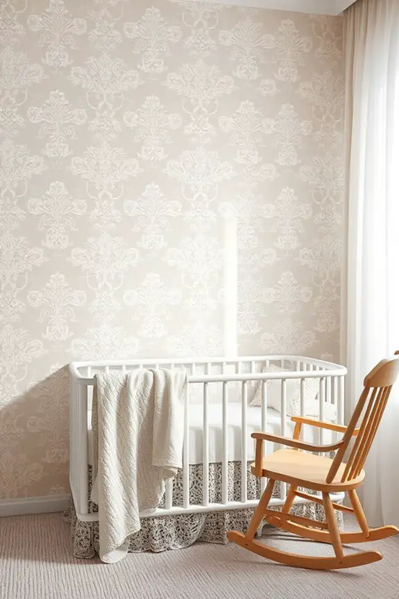elegant lace nursery decor