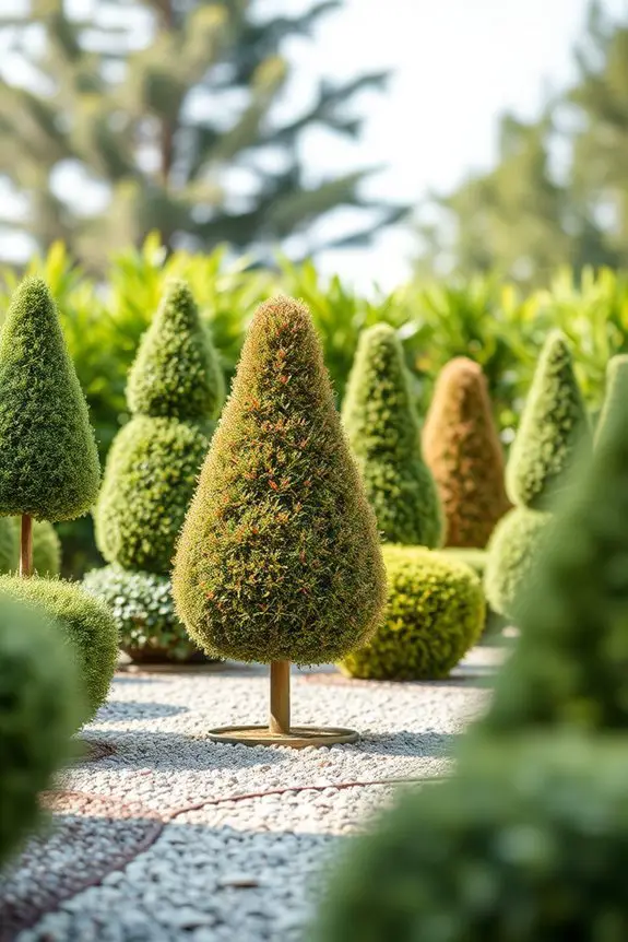 elegant low maintenance garden focal points