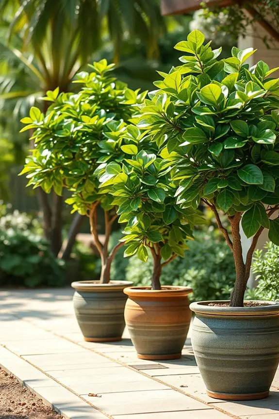 elegant low maintenance outdoor greenery