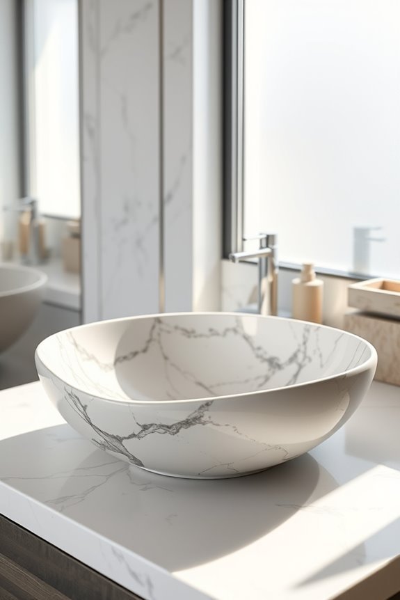 elegant luxury marble basins