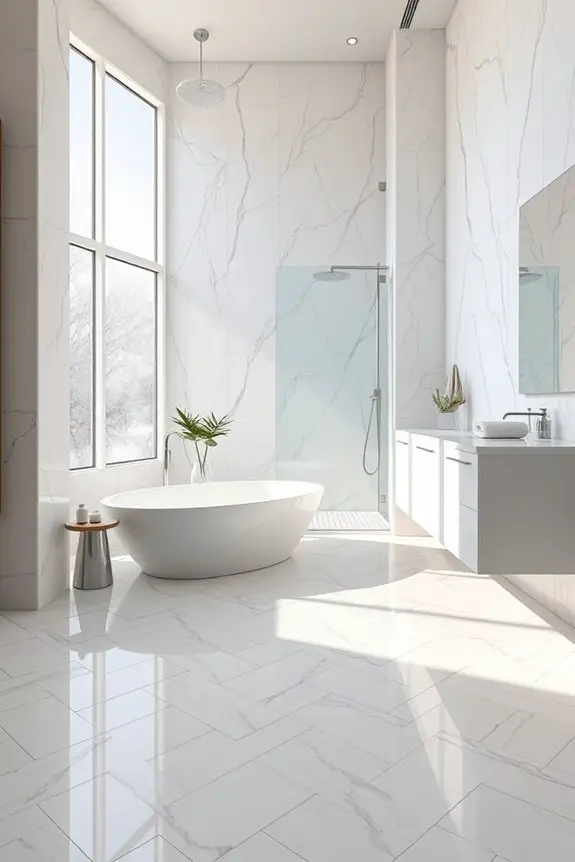 elegant marble bathroom designs