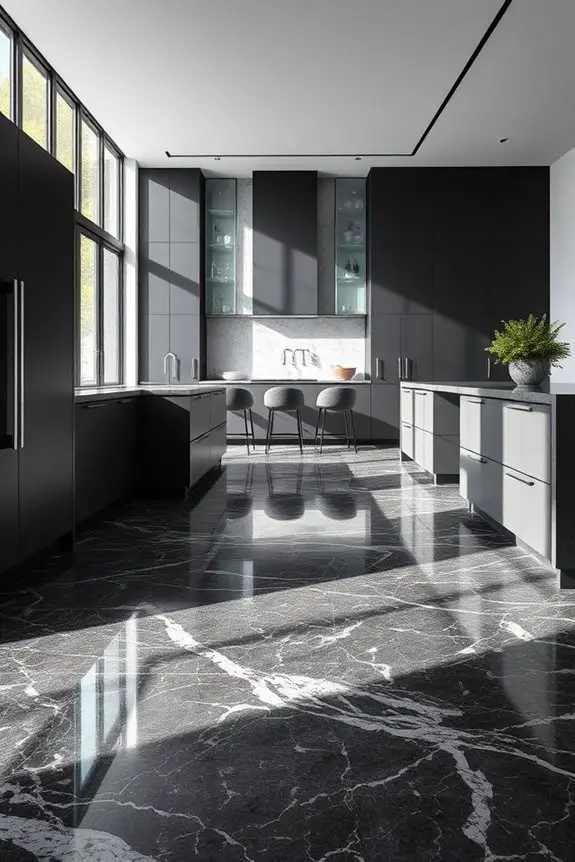 elegant marble floor design