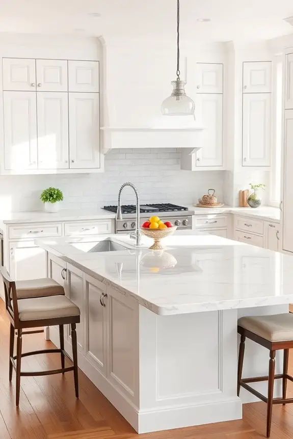 elegant marble kitchen design