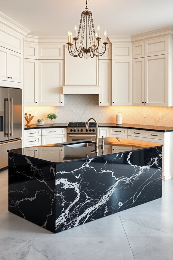elegant marble kitchen finishes