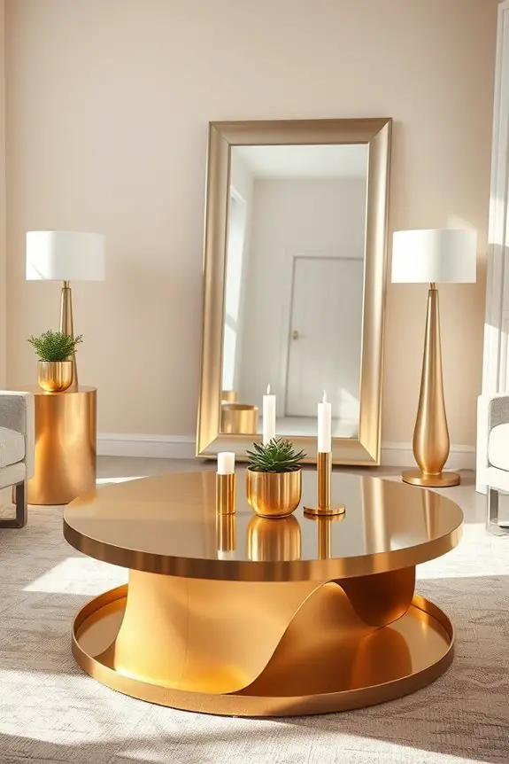 elegant metallic home accents
