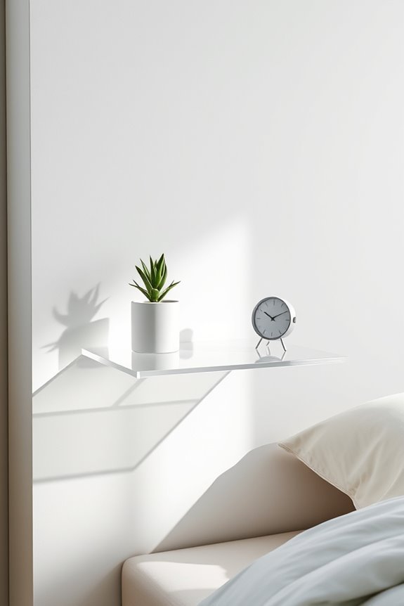 elegant minimalist acrylic table