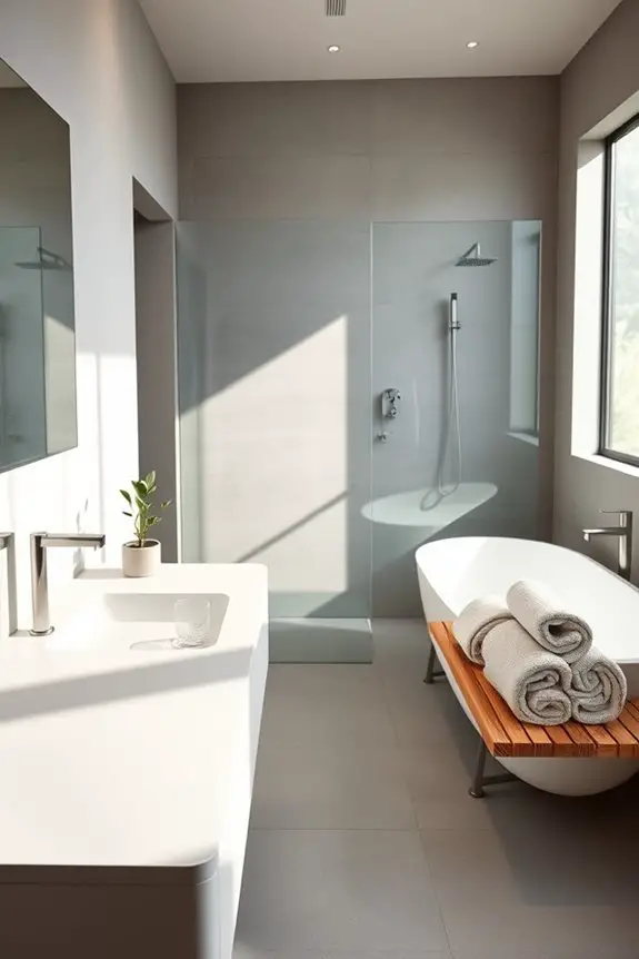 elegant minimalist bathroom accessories