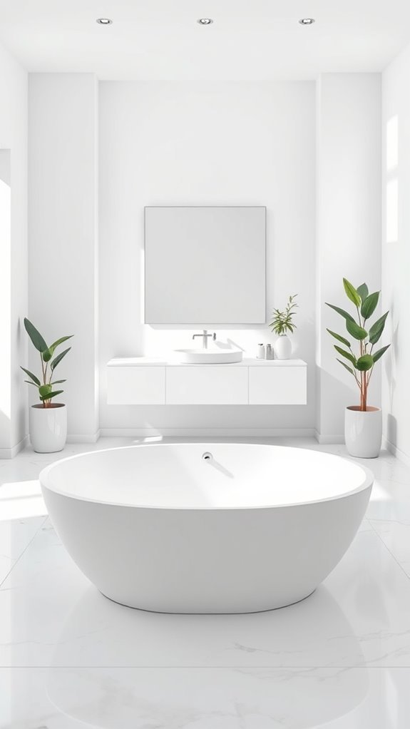 elegant minimalist bathroom design
