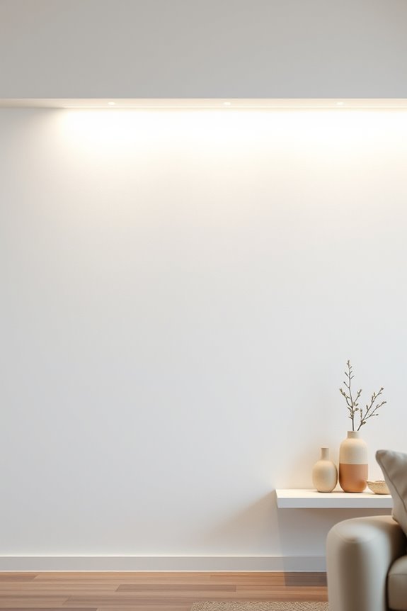 elegant minimalist cove lighting