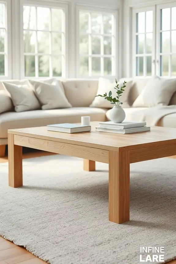 elegant minimalist design tables